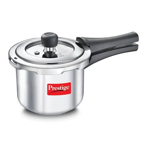 Aluminium Precision Weight Valve Outer Lid Pressure Cooker, 5 L (Silver, 5 liters)