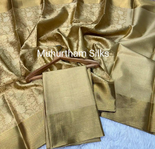 Banarasi Golden Tissue Soft Saree