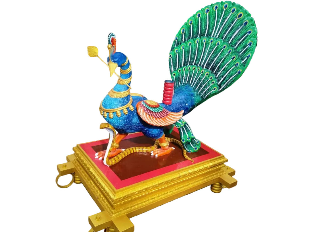 Handmade Wooden Mayil Vahanam