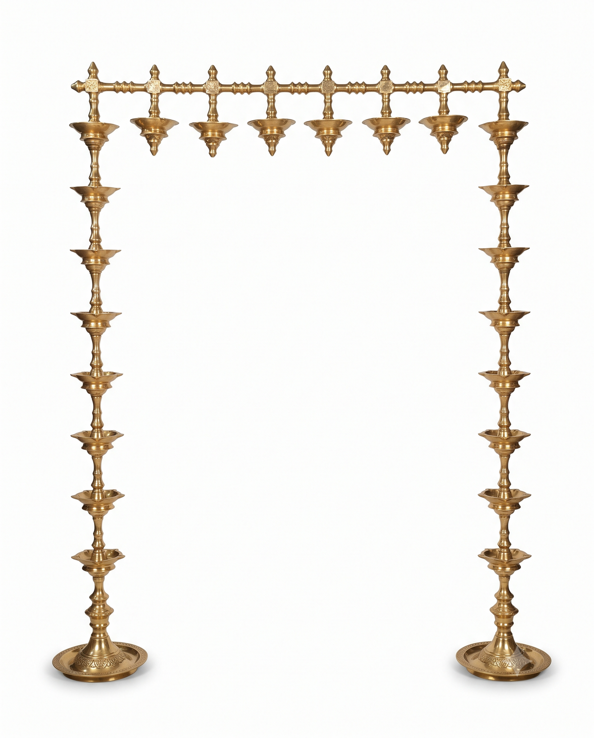 Brass 6ft Vasal Malai Vilakku Garland Diya
