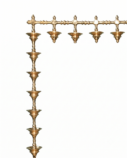 Brass 6ft Vasal Malai Vilakku Garland Diya