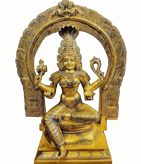 23" Premium Brass Goddess Mariamman Idol 28.5kg