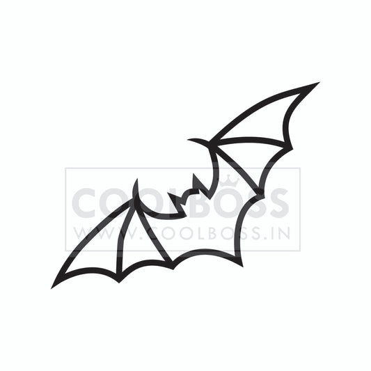 Flying Bat Vector SVG PNG | Minimalist Spooky Halloween Cut File