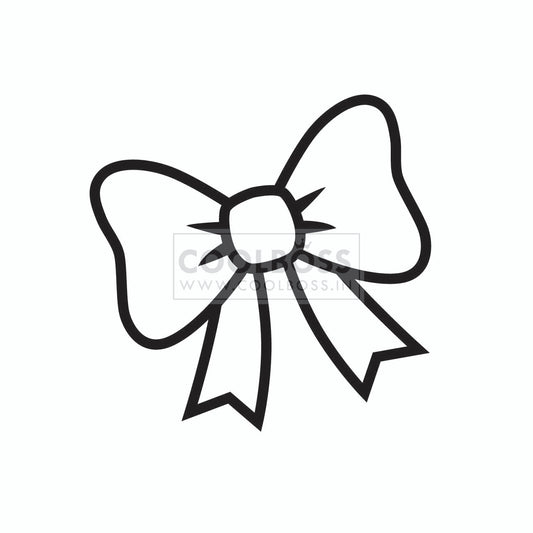 Ribbon Bow SVG Cut File | Classic Ribbon Bow Outline Vector PNG EPS | Cricut & Silhouette