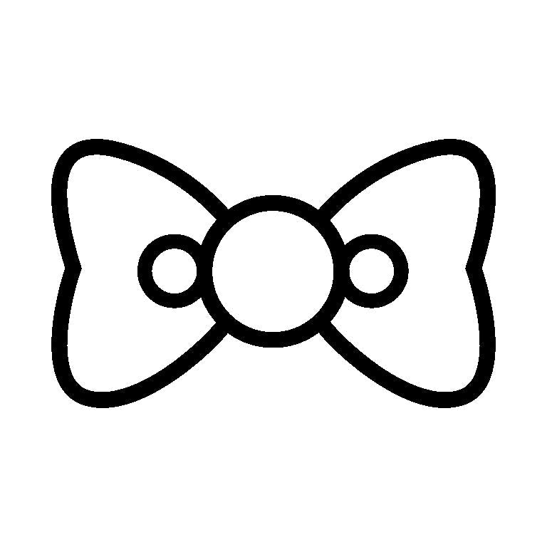 Minimalist Bow Outline SVG |Cut Ribbon Design for Cricut & Silhouette