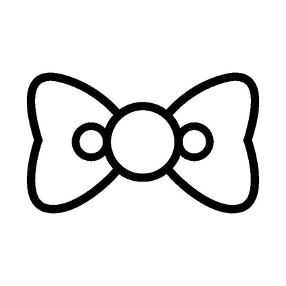 Minimalist Bow Outline SVG |Cut Ribbon Design for Cricut & Silhouette