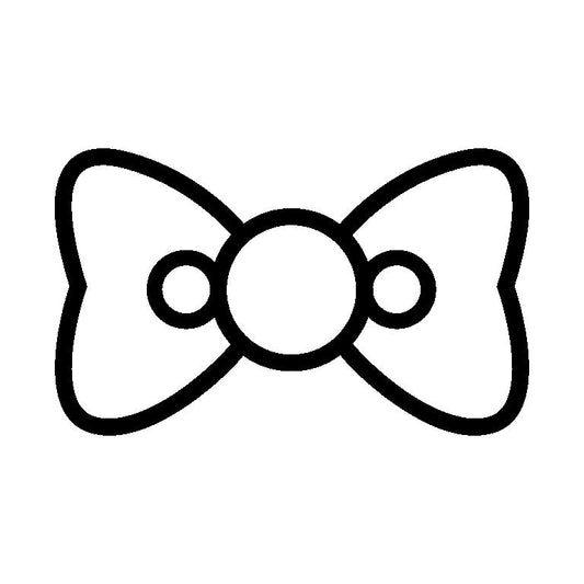 Minimalist Bow Outline SVG |Cut Ribbon Design for Cricut & Silhouette