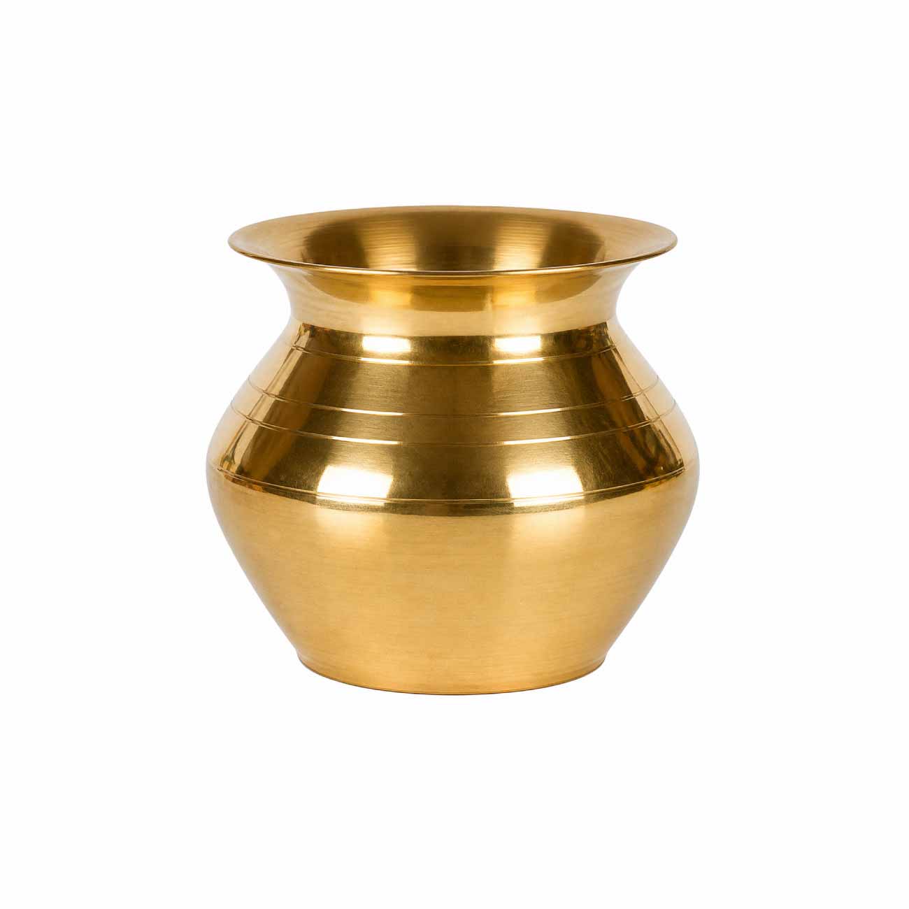 Mini Brass Kalasham Pot 2 Inch for Pooja & Holi