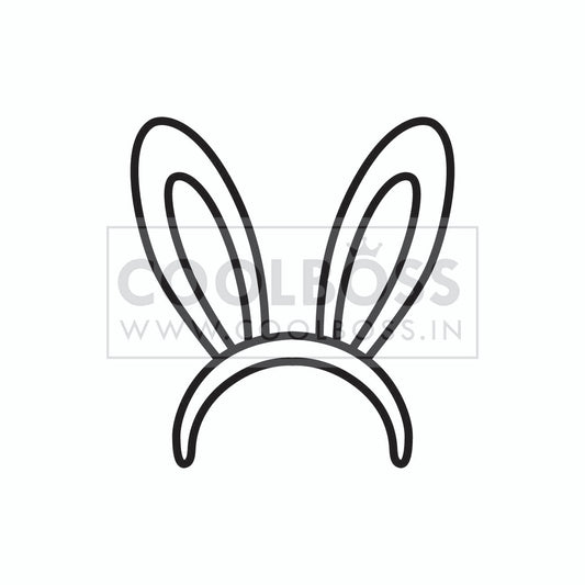 Minimalist Bunny Ears Headband Vector Graphic – SVG, PNG, EPS Digital Cut File