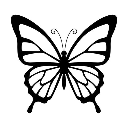 Butterfly Silhouette SVG Minimalist Cut File