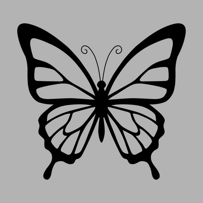 Butterfly Silhouette SVG Minimalist Cut File