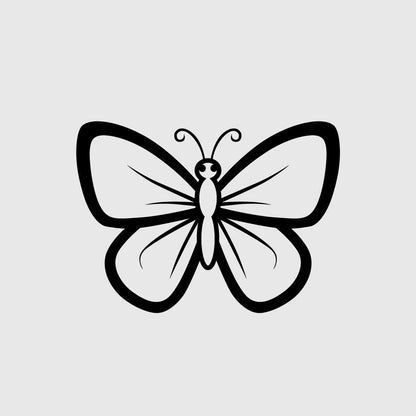 Butterfly Line Art SVG PNG Digital Download