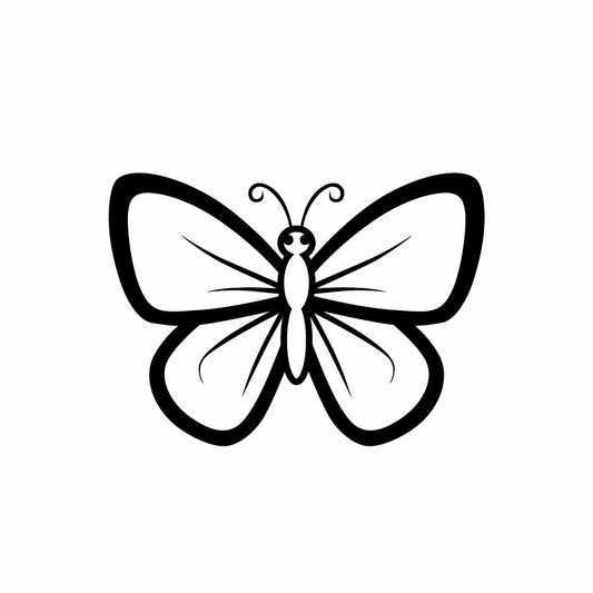Butterfly Line Art SVG PNG Digital Download