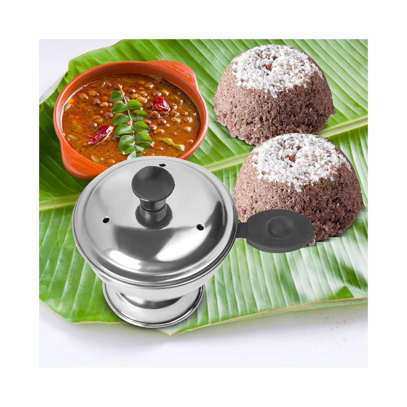 Chiratta Puttu Kutti with handle for Pressure Cooker