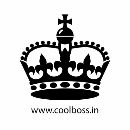 Royal Crown Vector Icon – Black and White Imperial Emblem
