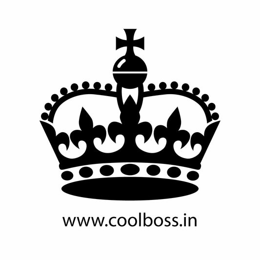 Royal Crown Vector Icon – Black and White Imperial Emblem