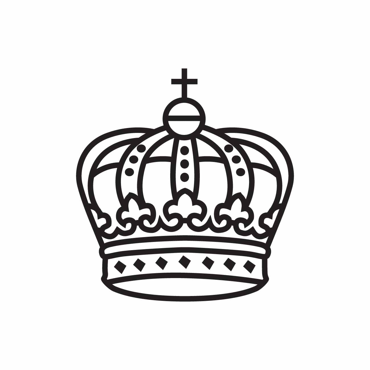 Basic Digital Crown Icon (SVG/PNG/EPS)