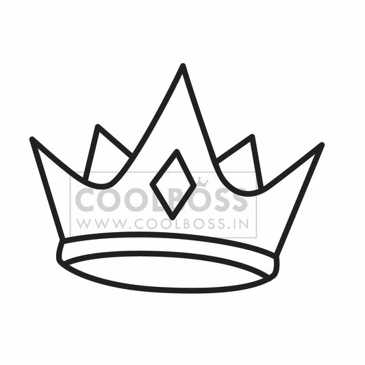 Simple Crown SVG, Minimalist Royal Crown Vector Outline, Cut File for Cricut & Silhouette