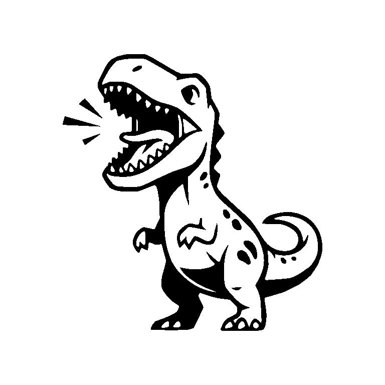Roar Dinosaur SVG PNG Digital Download