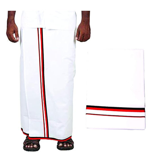 DMK Party White Veshti