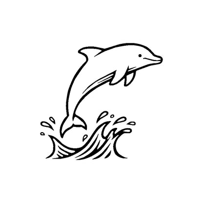 Jumping Dolphin SVG PNG Digital Download