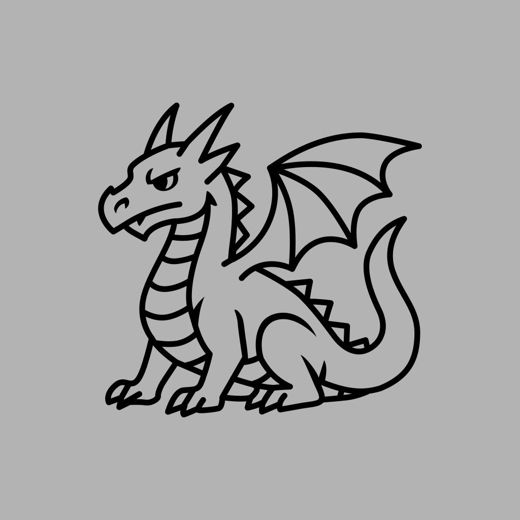 Cute Baby Dragon PNG SVG Digital Download