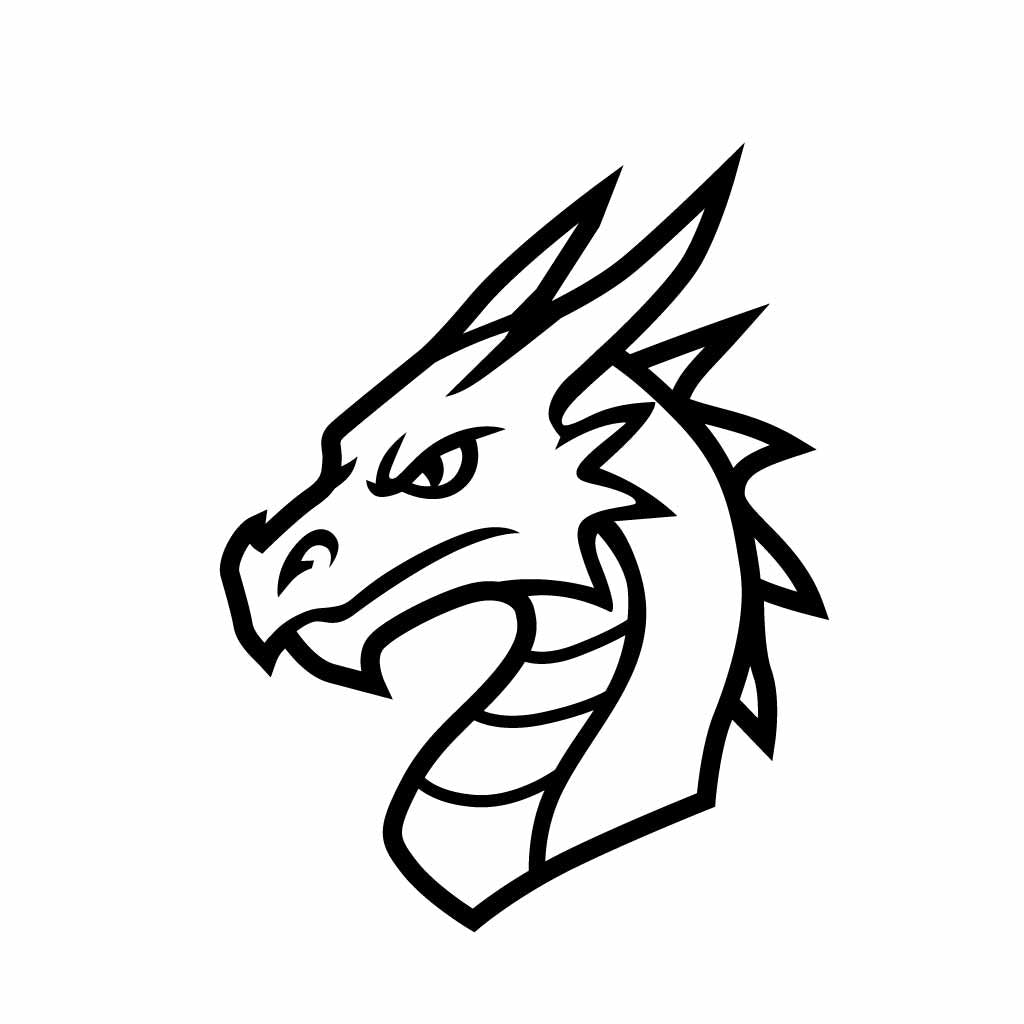 Dragon Head SVG PNG Digital Download