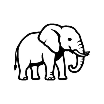 Elephant Silhouette SVG | Wild Animal Vector for Cricut, Silhouette & Laser Cutting