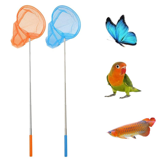Stainless Steel Telescopic Fishing Net for Birds/Fish & Catching Bugs, (3 feet) Pack of 2