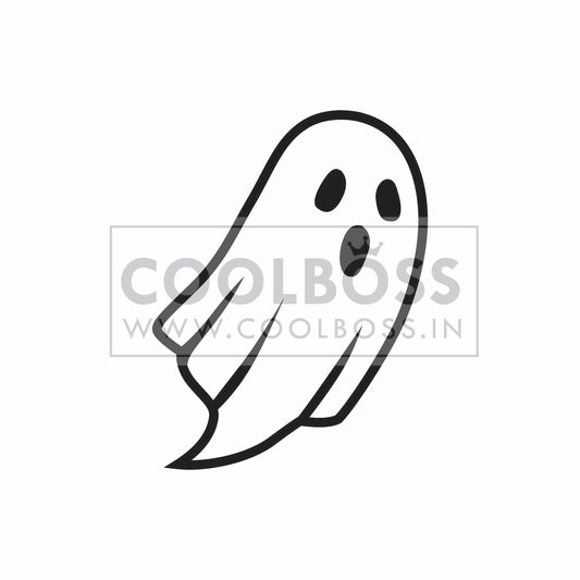 Cute Ghost Vector SVG PNG | Minimalist Spooky Halloween Cut File