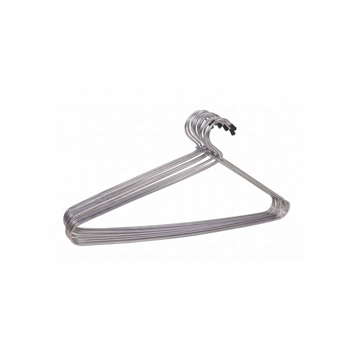 Chrome Plated Mild Steel Cloth Hangers – Pack of 12 (Silver)