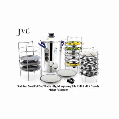 JVL Premium Stainless Steel Multi Steamer Set