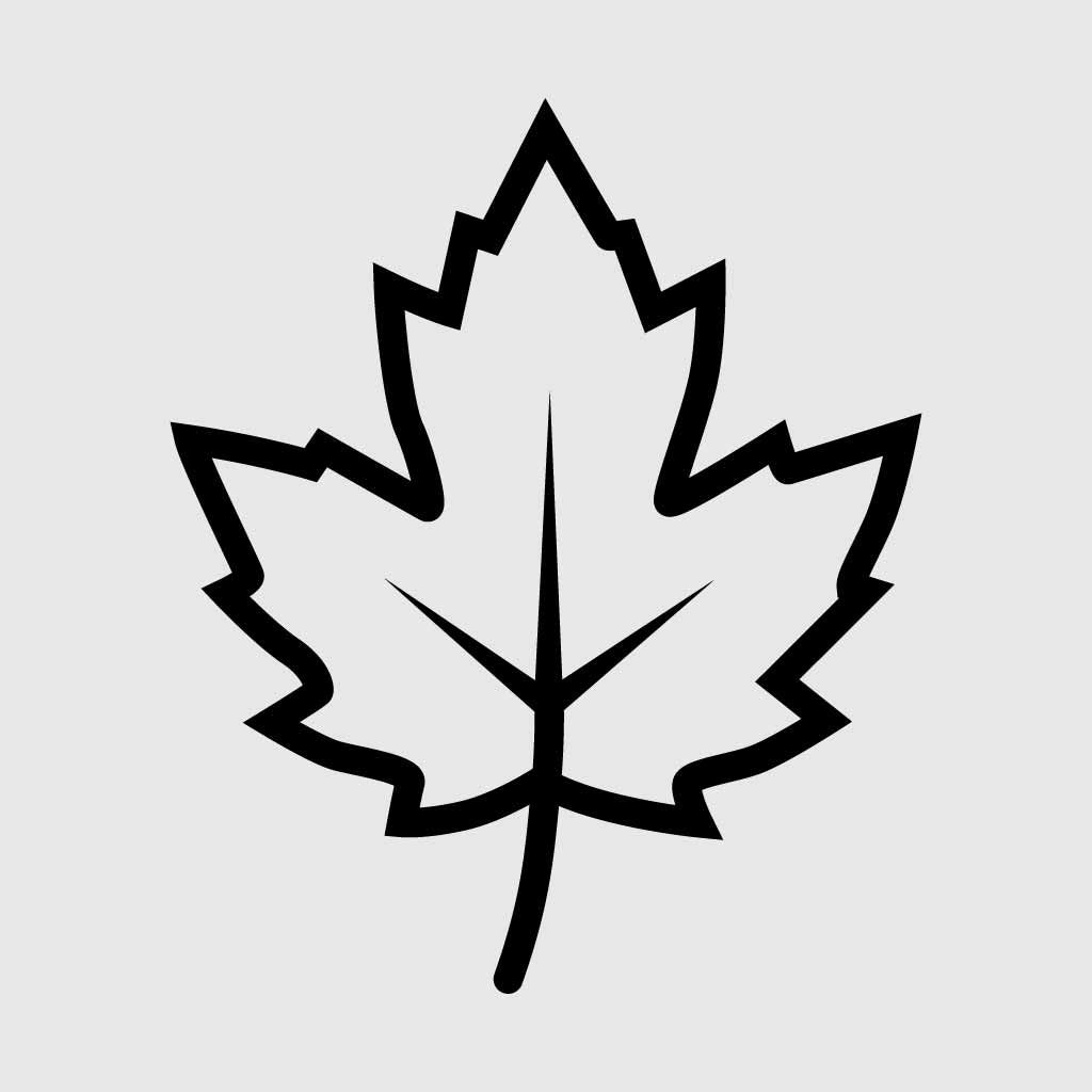 Maple Leaf Outline SVG | Minimalist Leaf Line Art| Cricut & Silhouette Cut File
