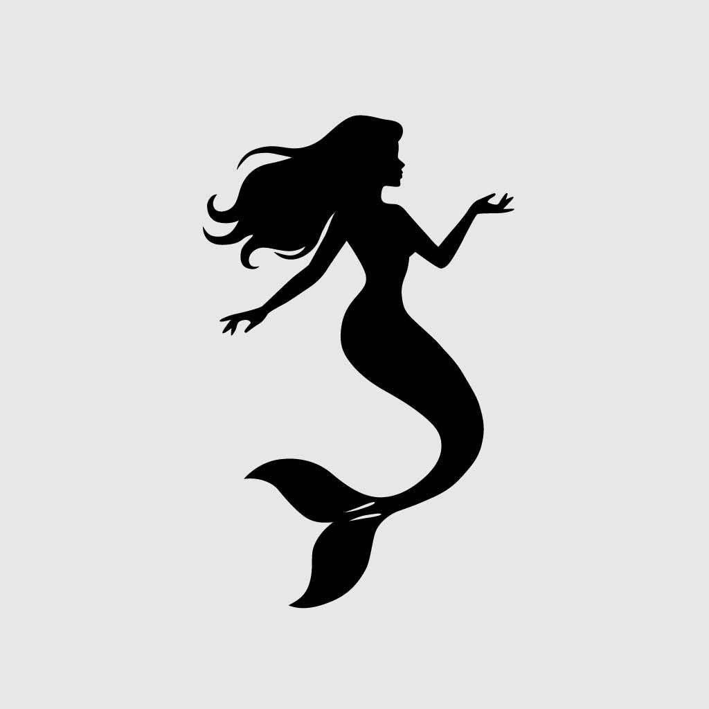 Cute Mermaid SVG PNG Digital Download