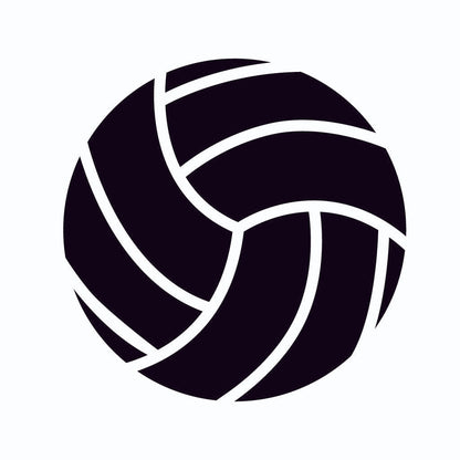 Volleyball SVG Sports Vector Clipart  Black and White Volleyball Design For Cricut