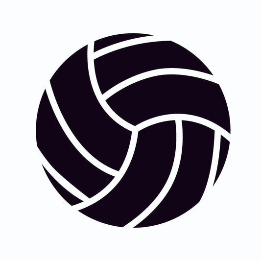 Volleyball SVG Sports Vector Clipart  Black and White Volleyball Design For Cricut