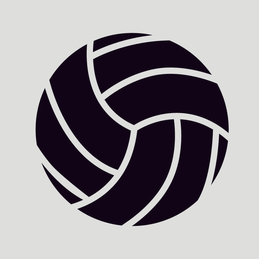 Volleyball SVG Sports Vector Clipart  Black and White Volleyball Design For Cricut
