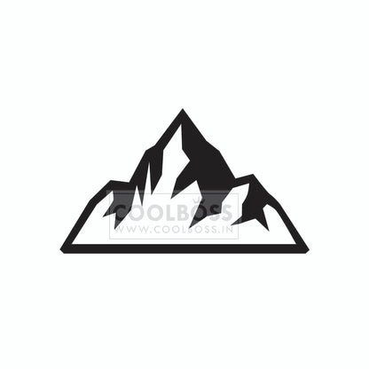 Minimalist Mountain Peak Silhouette Vector Illustration | Outdoor & Adventure Logo SVG