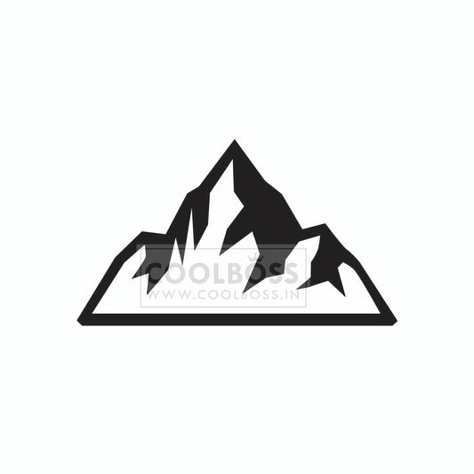 Minimalist Mountain Peak Silhouette Vector Illustration | Outdoor & Adventure Logo SVG