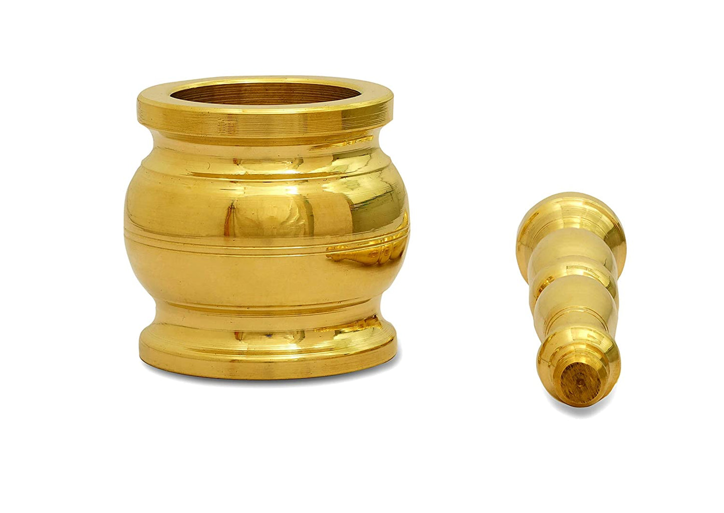 Morter And Pestle Brass 6 inches