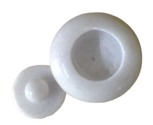 White Stone kumkum Box 1.5 inches