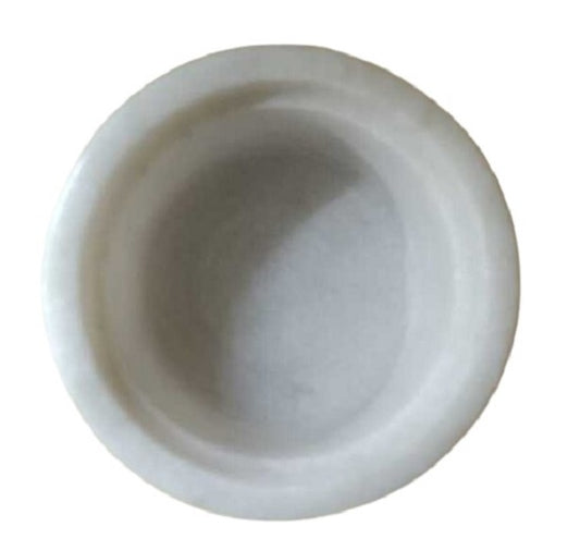 White Marble Kumkum / Haldi Box 3 inches