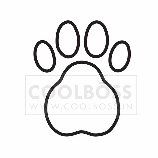 Minimalist Paw Print SVG & PNG Cut File for Cricut & Silhouette