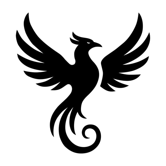 Phoenix Silhouette SVG PNG Firebird Vector Design for Cricut Projects