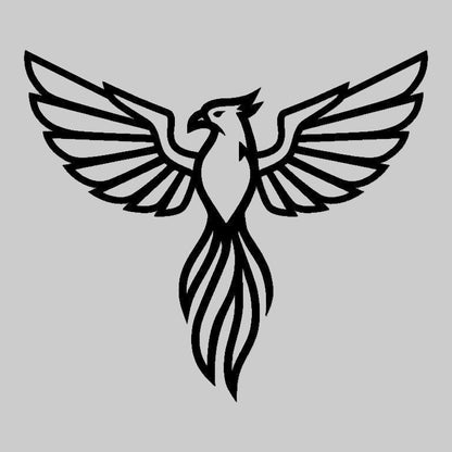 Phoenix Bird SVG | Rising Phoenix Vector | Fire Bird Silhouette or Cricut & Laser Cutting