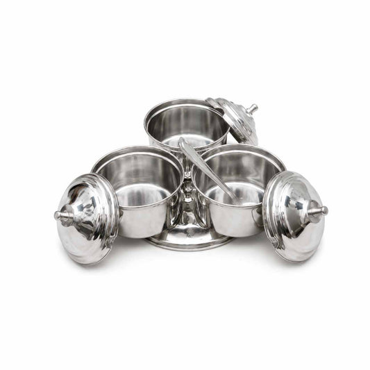 Coolboss Stainless Steel 3 Bowl Pickle Holder