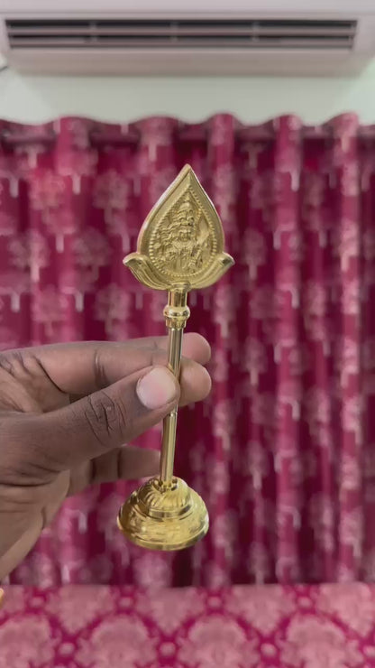 Brass Vel 6inch Murugan with OM