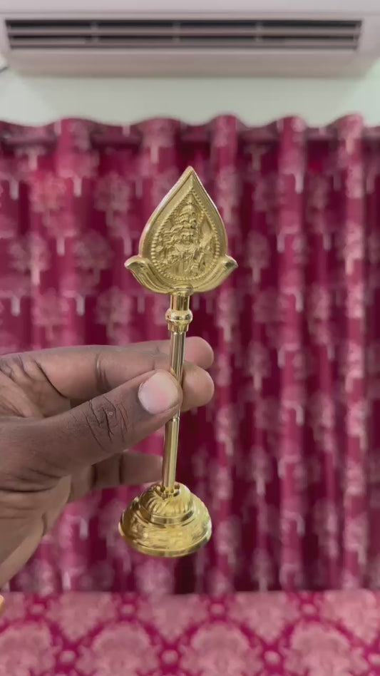 Brass Vel 6inch Murugan with OM