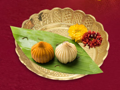 Prasadham Plate Brass 6 inches