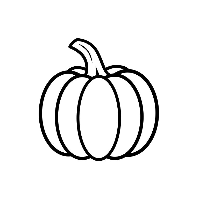Pumpkin line art Digital Download
